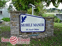 Mobile Manor Community Sign
